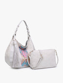 M2270TRB Jaylin Tribal Saddle Bag w/ Large Tassel - MiMi Wholesale