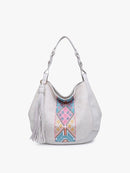 M2270TRB Jaylin Tribal Saddle Bag w/ Large Tassel - MiMi Wholesale