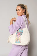 M2270TRB Jaylin Tribal Saddle Bag w/ Large Tassel - MiMi Wholesale