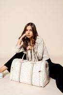 M2281 Ruth Duffel/Weekender w/ Trolley Sleeve - MiMi Wholesale