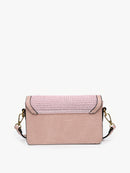 M2313ST Elizabeth Straw Crossbody w/ Lock - MiMi Wholesale