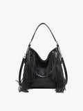 M2350 Sav Distressed Hobo w/ Fringe Detail - MiMi Wholesale