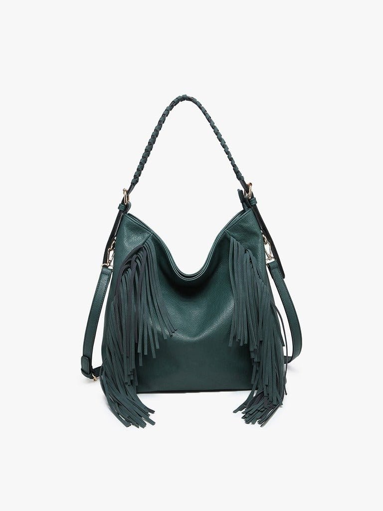 M2350 Sav Distressed Hobo w/ Fringe Detail - MiMi Wholesale