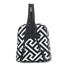 MA401 Quilted Maze Print Zippered Backpack - MiMi Wholesale