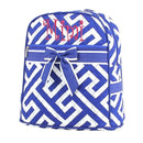 MA401 Quilted Maze Print Zippered Backpack - MiMi Wholesale