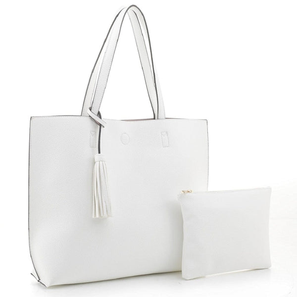 MA5091BS Monogrammable Reversible Bag-in-a-Bag w/ Tassel - MiMi Wholesale
