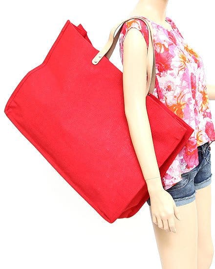 MA514 Jute Burlap Large Tote Bag - MiMi Wholesale