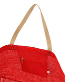 MA514 Jute Burlap Large Tote Bag - MiMi Wholesale