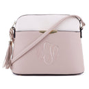 MA5314A Monogrammmable Front Pocket Dome Crossbody w/ Tassel - MiMi Wholesale