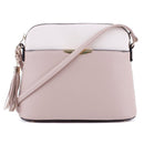 MA5314A Monogrammmable Front Pocket Dome Crossbody w/ Tassel - MiMi Wholesale