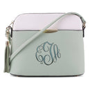 MA5314A Monogrammmable Front Pocket Dome Crossbody w/ Tassel - MiMi Wholesale