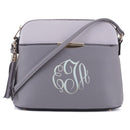 MA5314A Monogrammmable Front Pocket Dome Crossbody w/ Tassel - MiMi Wholesale