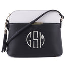 MA5314A Monogrammmable Front Pocket Dome Crossbody w/ Tassel - MiMi Wholesale