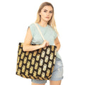 MB0028 Gold Foil Pineapple Beach Bag - MiMi Wholesale