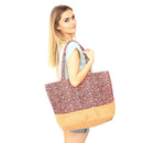 MB0082 Leopard Print Tote Bag - MiMi Wholesale