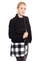 MB0113 Buffalo Plaid Crossbody Wristlet Bag - MiMi Wholesale