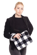 MB0113 Buffalo Plaid Crossbody Wristlet Bag - MiMi Wholesale