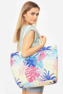 MB0118 Hand Drawn Tropical Print Tote Bag - MiMi Wholesale