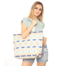 MB0121 Leopard Tribal Aztec Beach Tote Bag - MiMi Wholesale