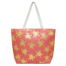 MB0124 Gold Foil Turtle Beach Bag - MiMi Wholesale