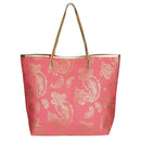 MB0126 Gold Foil Paisley Beach Bag - MiMi Wholesale