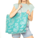MB0126 Gold Foil Paisley Beach Bag - MiMi Wholesale