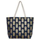 MB0134 Gold Foil Pineapple Beach Tote Bag - MiMi Wholesale