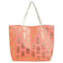 MB0134 Gold Foil Pineapple Beach Tote Bag - MiMi Wholesale