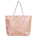 MB0137 Gold Foil Sea Life Tote Bag - MiMi Wholesale