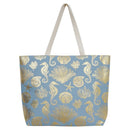 MB0137 Gold Foil Sea Life Tote Bag - MiMi Wholesale