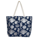 MB0137 Gold Foil Sea Life Tote Bag - MiMi Wholesale