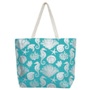 MB0137 Gold Foil Sea Life Tote Bag - MiMi Wholesale