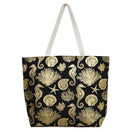 MB0137 Gold Foil Sea Life Tote Bag - MiMi Wholesale
