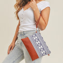 MB0141 Aztec Crossbody & Wristlet Bag - MiMi Wholesale