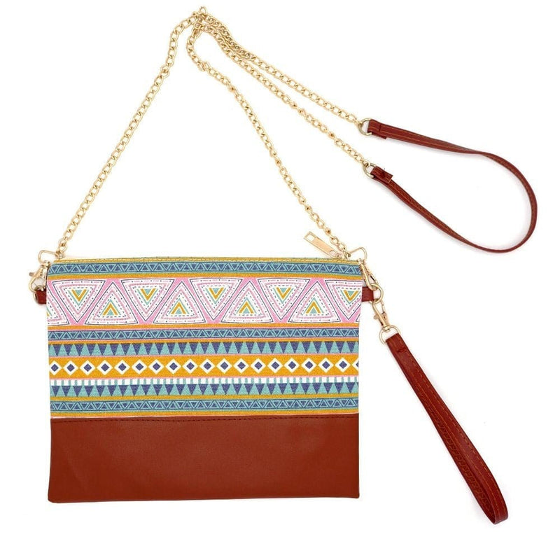 MB0142 Aztec Crossbody & Wristlet Bag - MiMi Wholesale