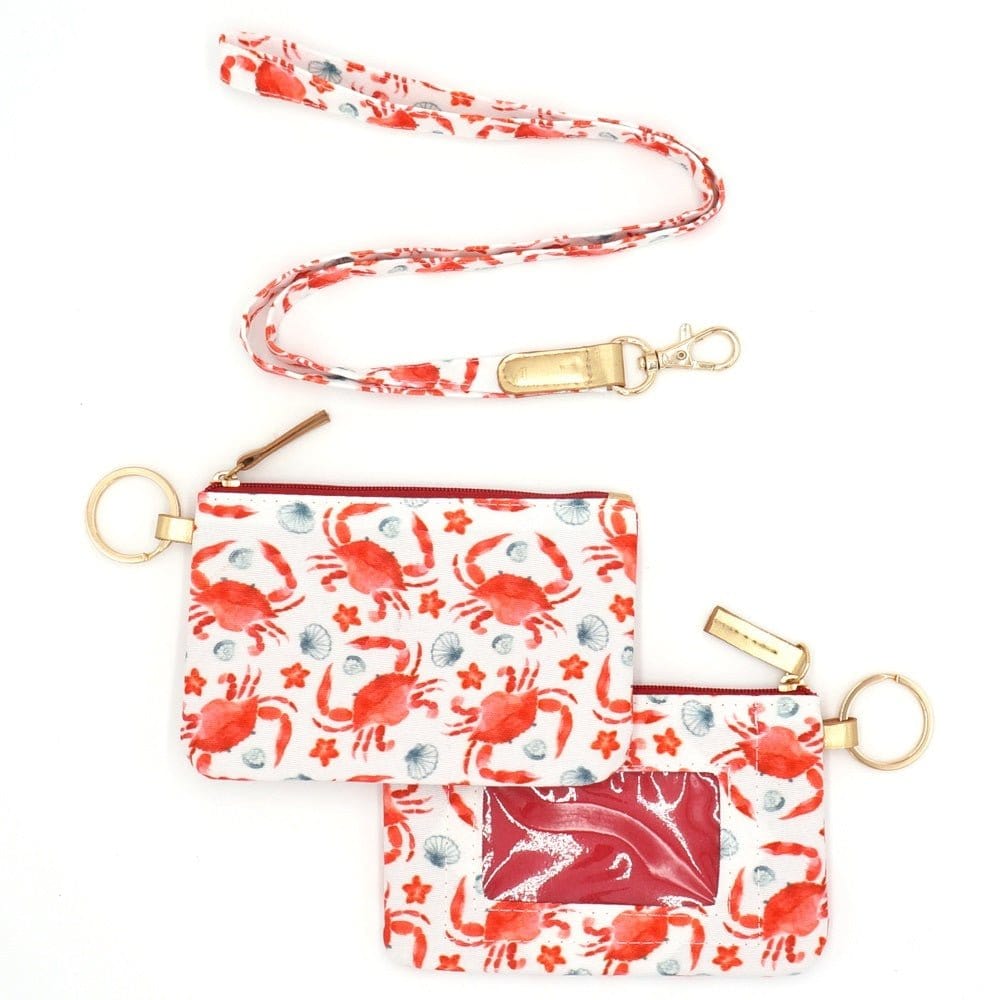MB0152 Crab Lanyard ID Wallet - MiMi Wholesale