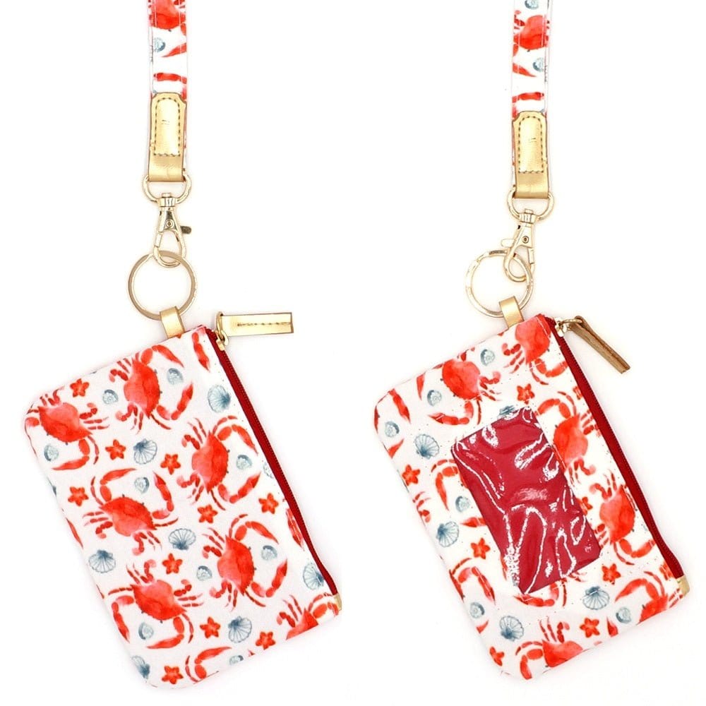 MB0152 Crab Lanyard ID Wallet - MiMi Wholesale