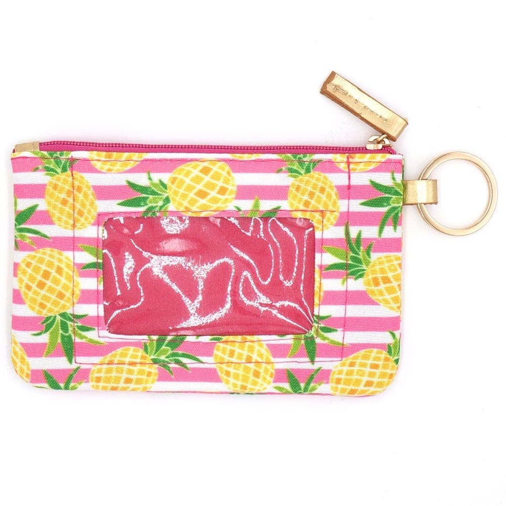 MB0157 Pineapple Lanyard ID Wallet - MiMi Wholesale