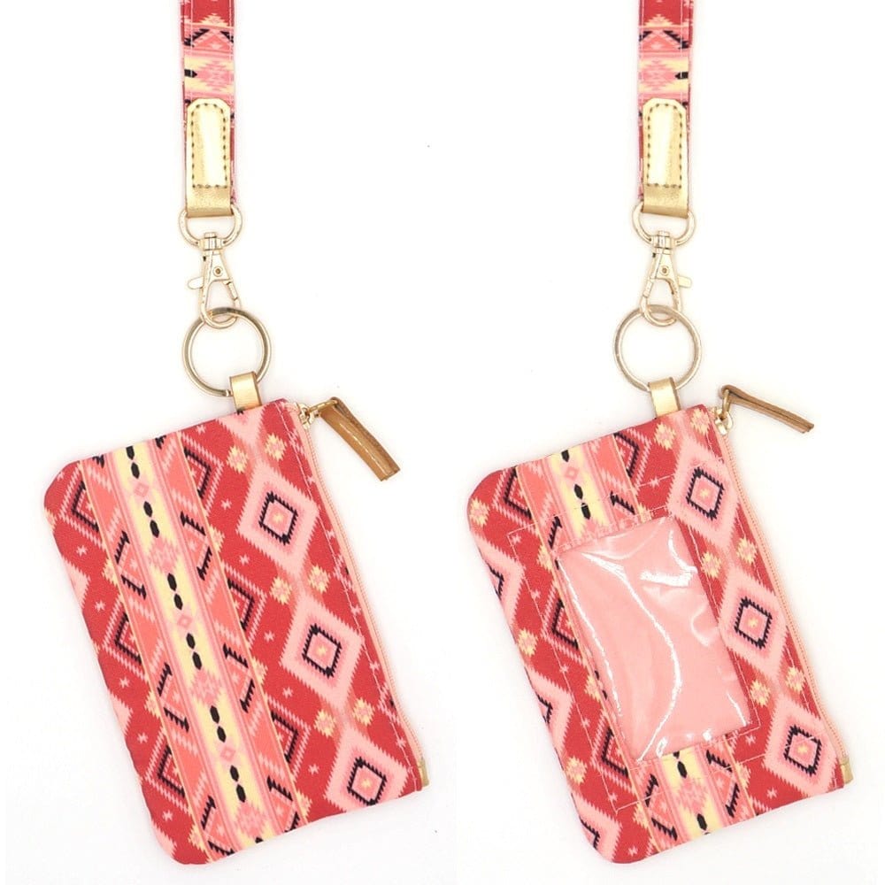 MB0160 Tribal Lanyard ID Wallet - MiMi Wholesale