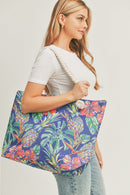 MB0175 Tropical Pineapple Tote Bag - MiMi Wholesale