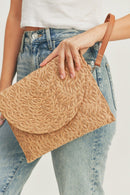MB0185 Eliza Straw Crossbody/Clutch - MiMi Wholesale