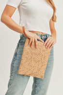 MB0185 Eliza Straw Crossbody/Clutch - MiMi Wholesale