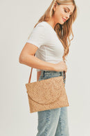 MB0185 Eliza Straw Crossbody/Clutch - MiMi Wholesale