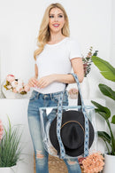 MB0192 Hat Carrying Clear Tote Bag - MiMi Wholesale