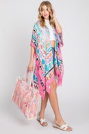 MB0203 Stella Boho Pattern Fringe Tote Bag - MiMi Wholesale