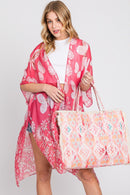 MB0203 Stella Boho Pattern Fringe Tote Bag - MiMi Wholesale