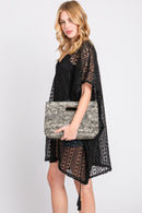 MB0207 Hillary Mixed Color Straw Clutch - MiMi Wholesale