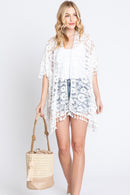 MB0209 Cora Straw Bucket Bag With Tassel - MiMi Wholesale