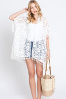 MB0209 Cora Straw Bucket Bag With Tassel - MiMi Wholesale