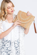 MB0211 Ariana Straw Crossbody/Clutch - MiMi Wholesale